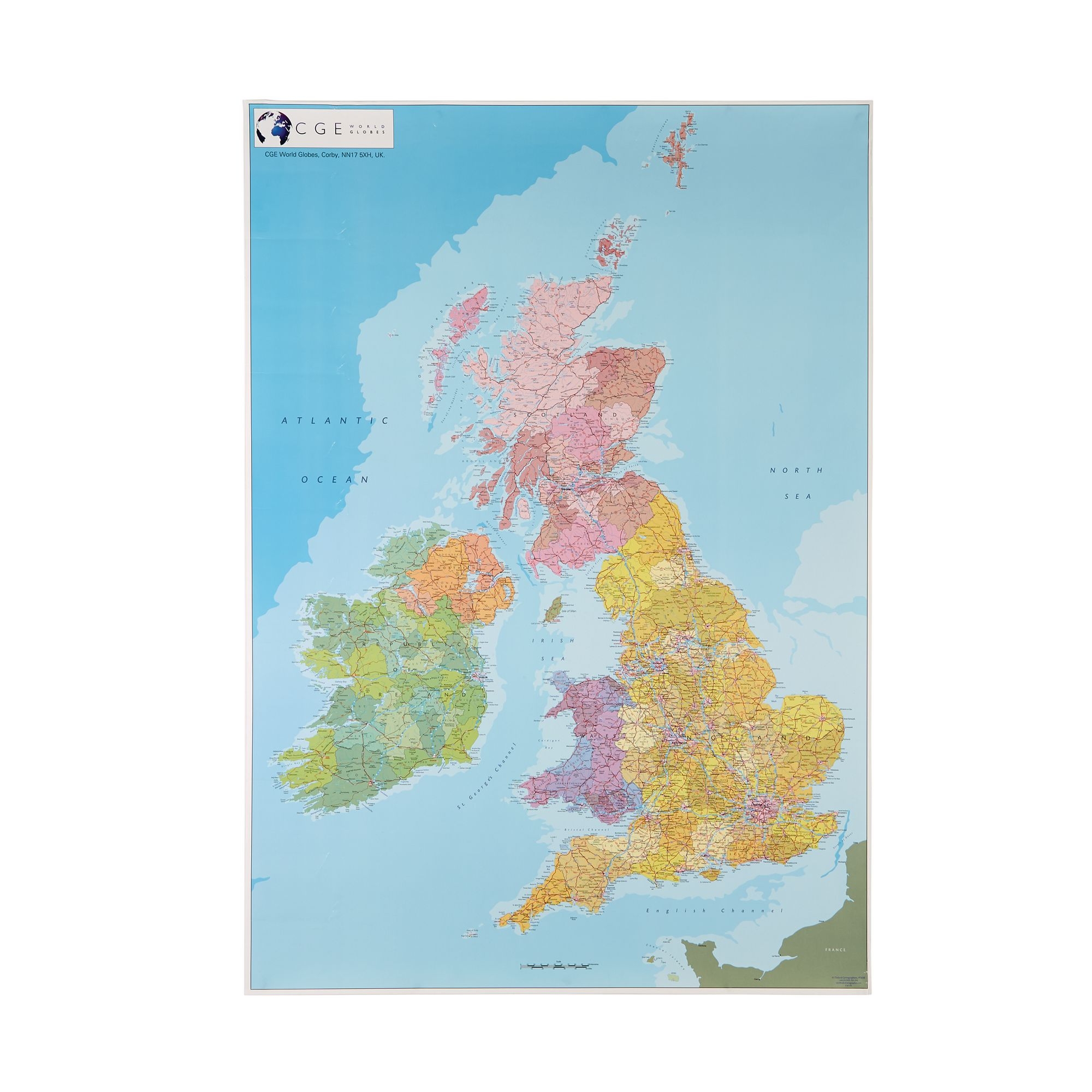 Political Map of the British Isles Pack 5
